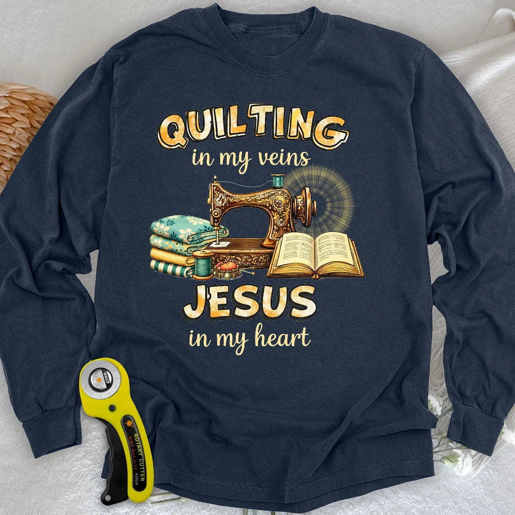 Sewn With Jesus Long Sleeve T-shirt