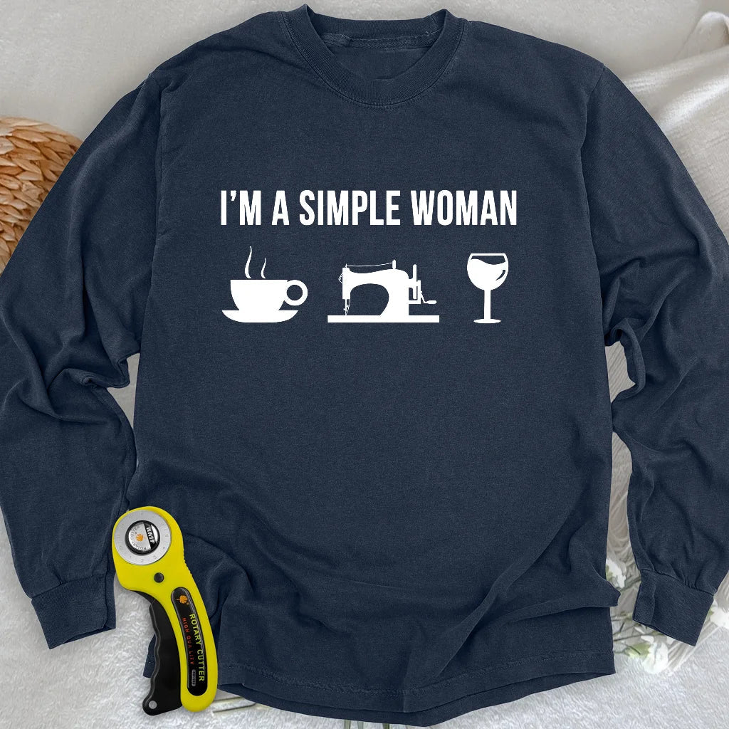 Simply Sip and Sew Long Sleeve T-shirt
