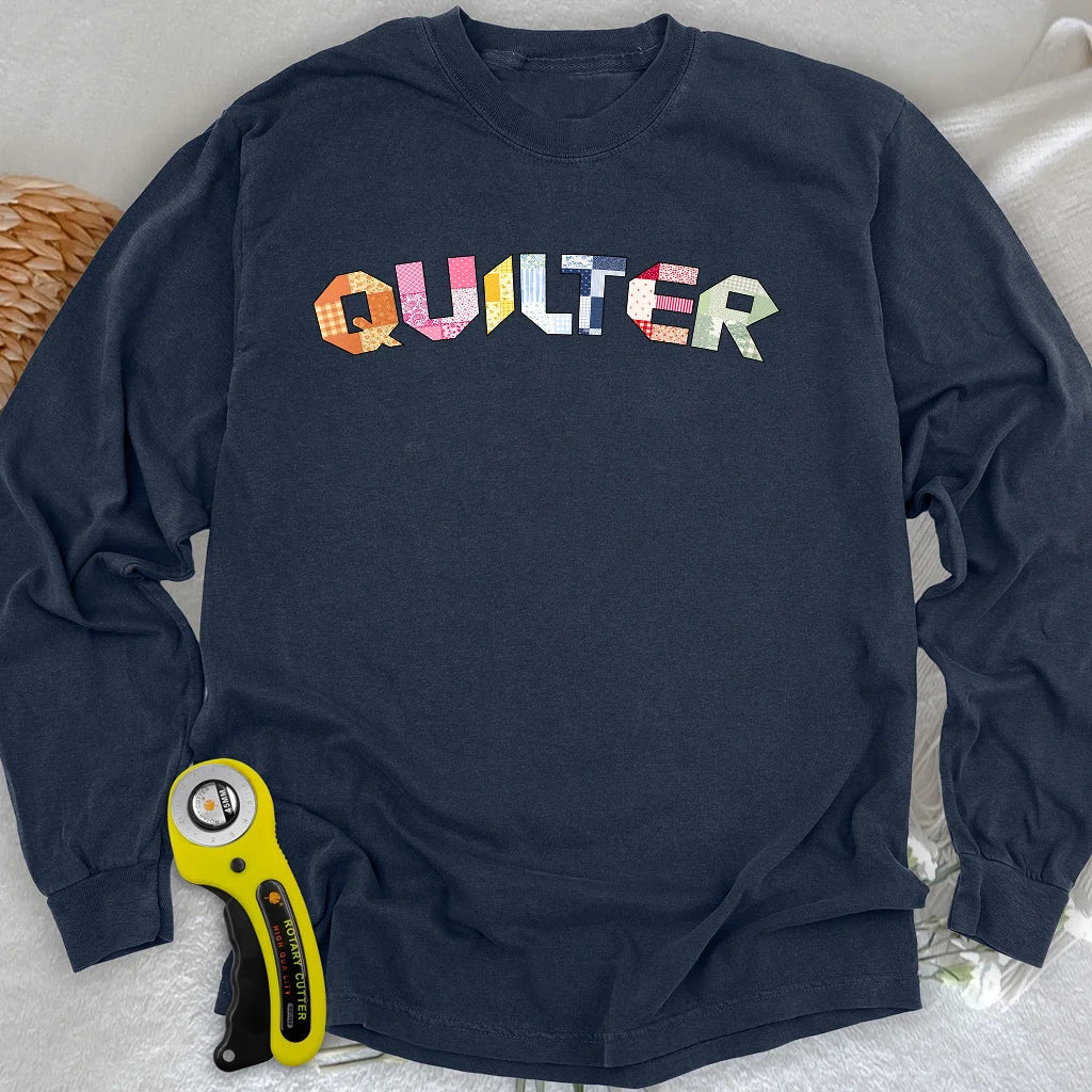 The Quilter's Studio Sampler Long Sleeve T-shirt