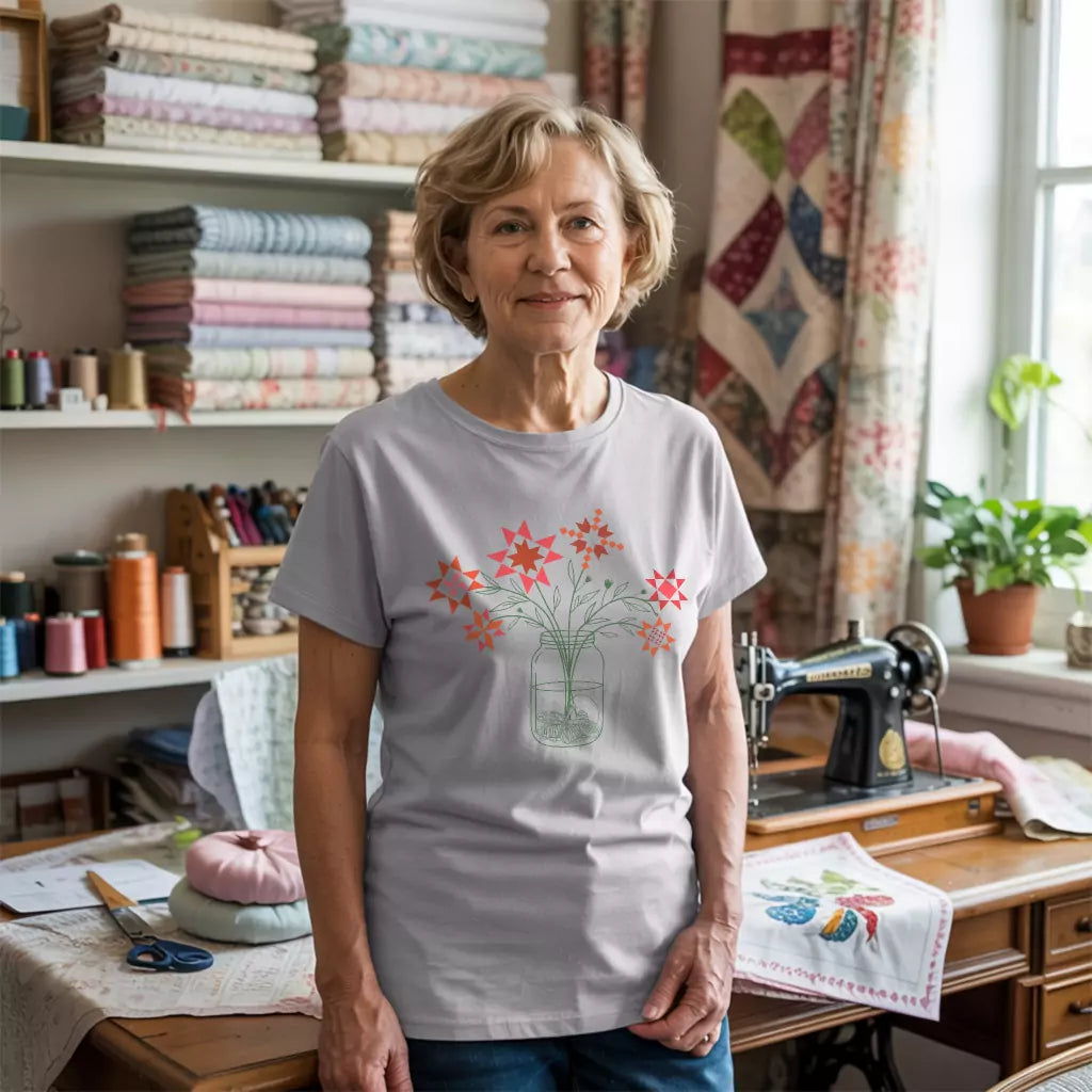 Patchwork Posy Jar T-shirt
