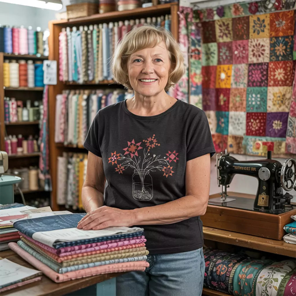 Patchwork Posy Jar T-shirt