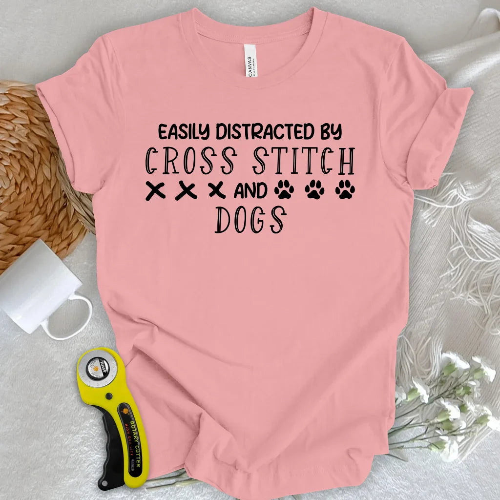 Distracted by dogs T-shirt