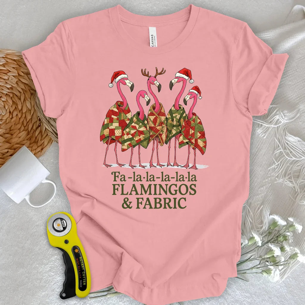 Fa-la-la-la-la Flamingo T-shirt