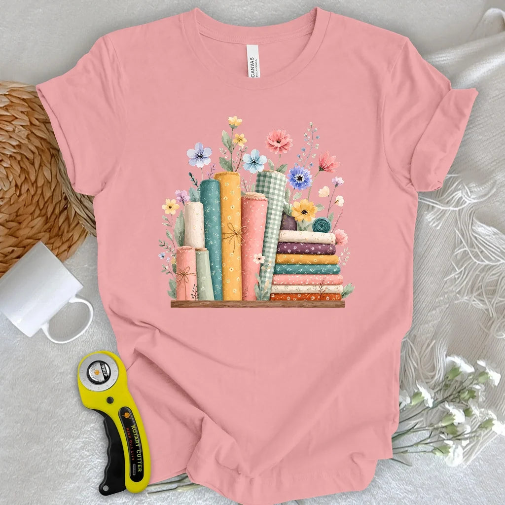 Fabric Bloom T-shirt