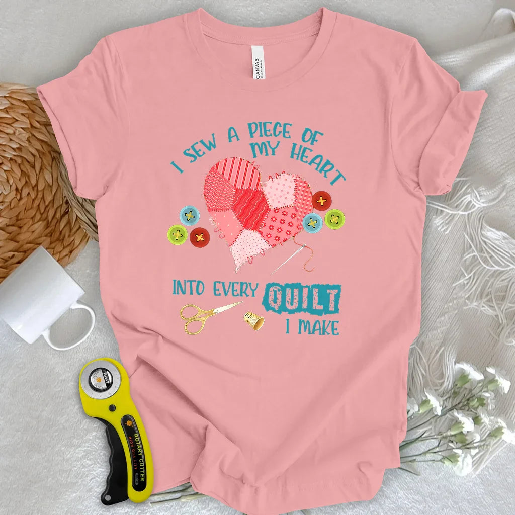 Heartstitched Quilt Love T-shirt