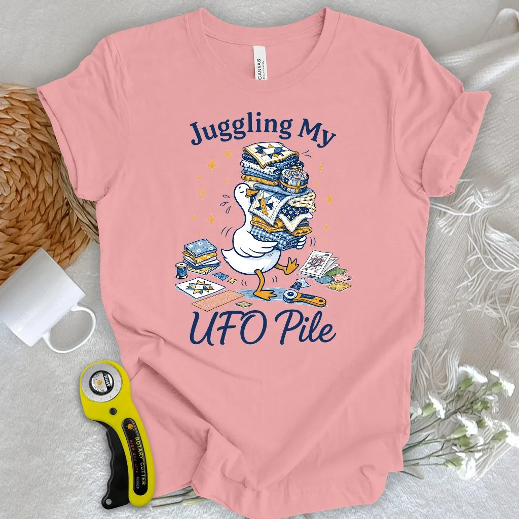 Juggling My UFO Pile T-shirt