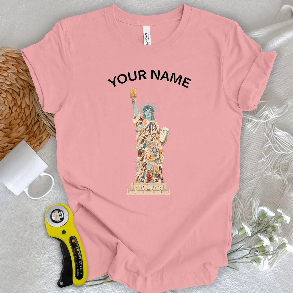 "Custom Name" Liberty Wrapped in Love T-shirt
