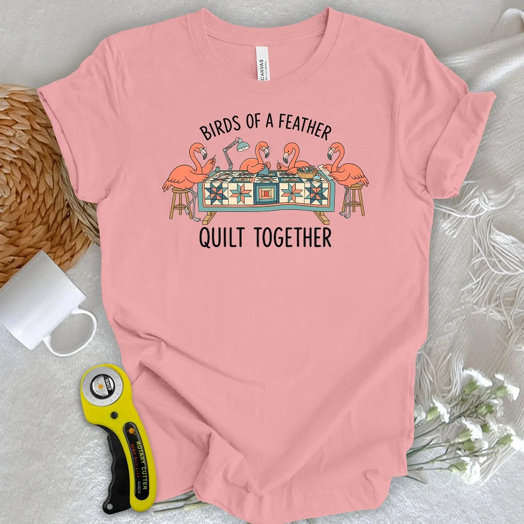 Quilt Together Flamingo T-shirt