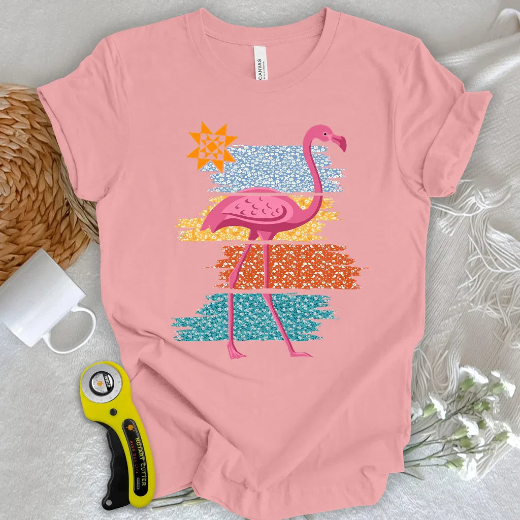 Quilty Flamingo T-shirt