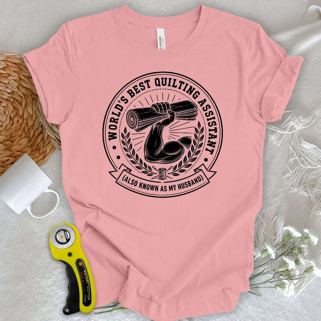 Real Men Support Quilting T-Shirt