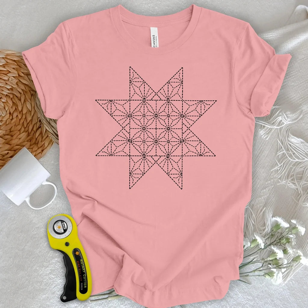 Sashiko Quilt Star T-shirt
