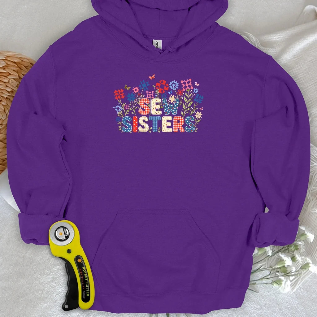 Appliqué Sew Sisters Hoodie