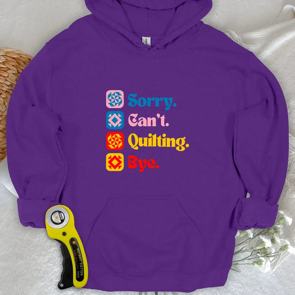 Can't Quilting Hoodie