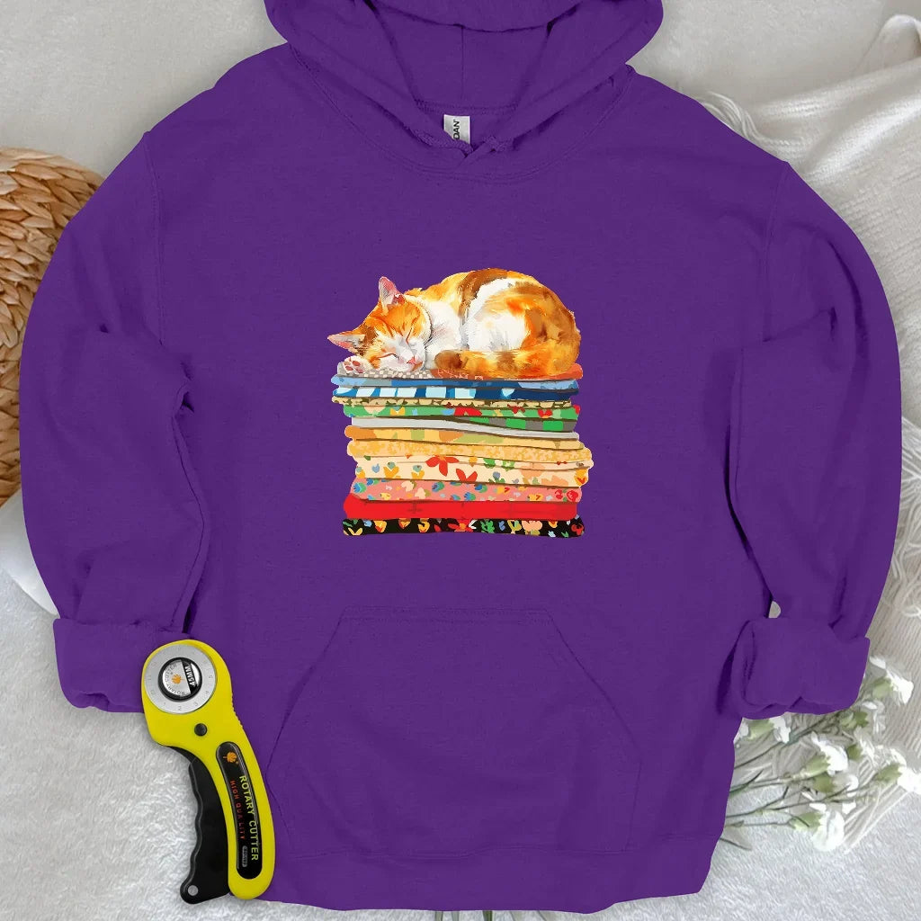 Cat And Fabric Hoodie