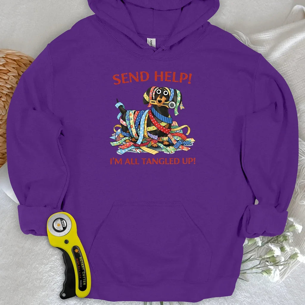 Fabric Strip Mess Hoodie