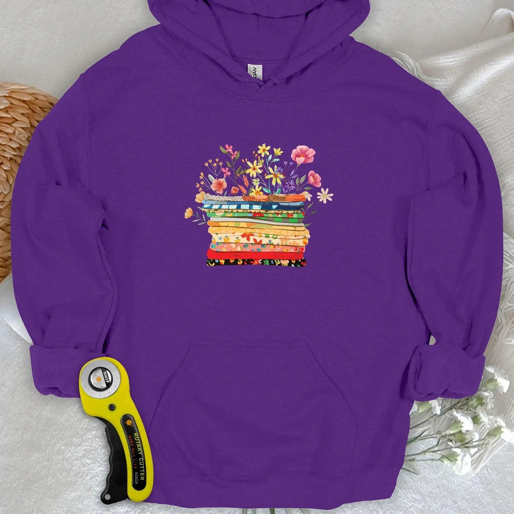 Floral Fabric Hoodie