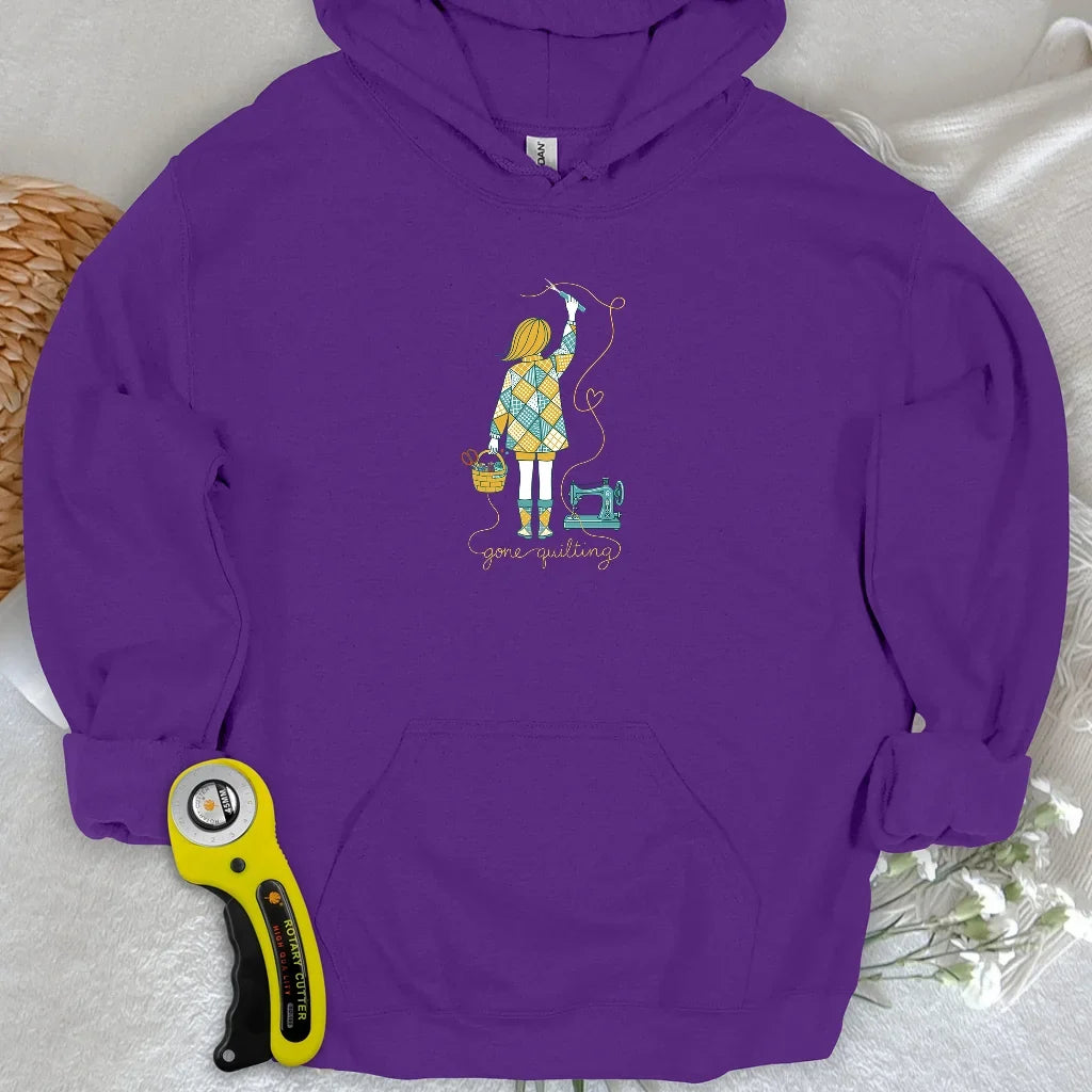 Gone quilting Hoodie
