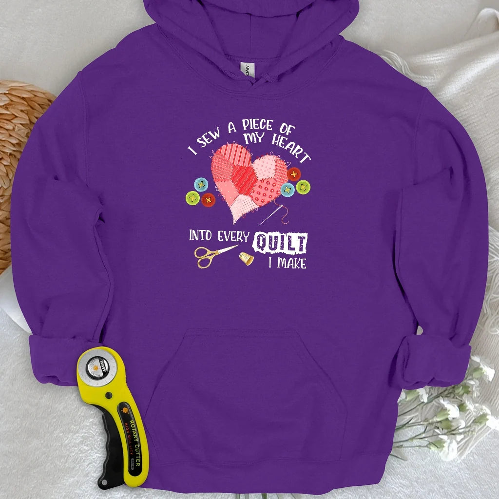 Heartstitched Quilt Love Hoodie