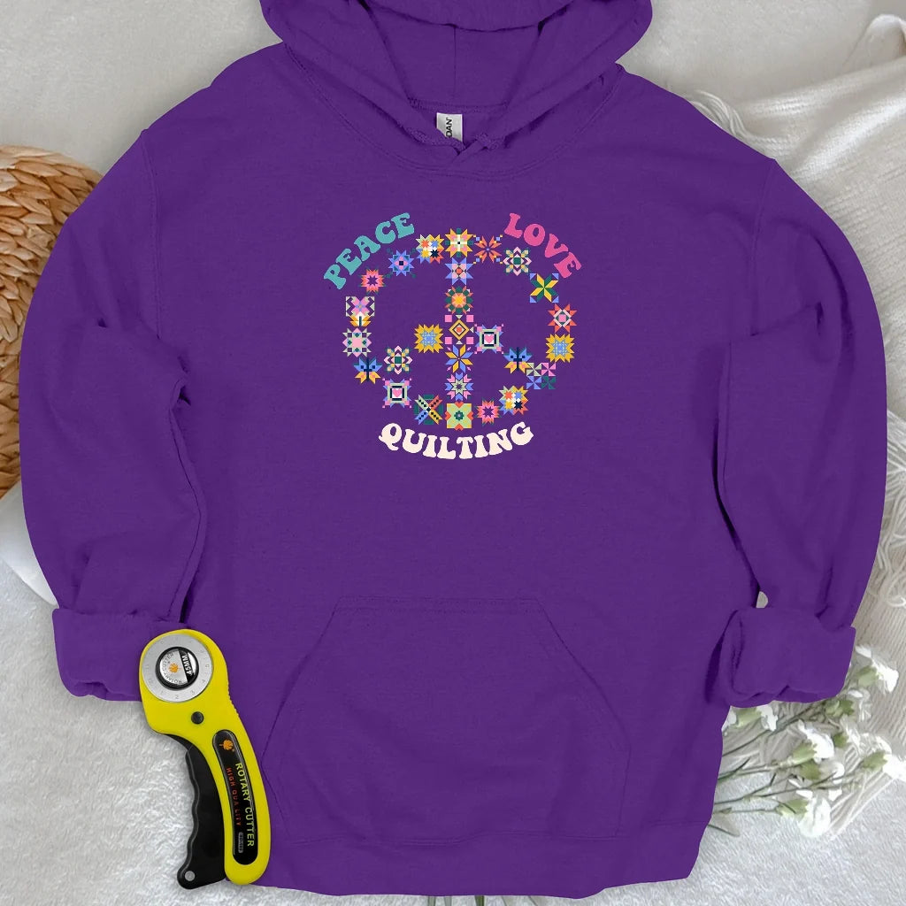 Quilting Brings Peace Hoodie