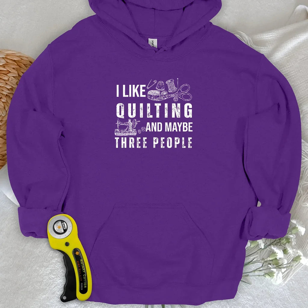 Quilting & 3 People Hoodie