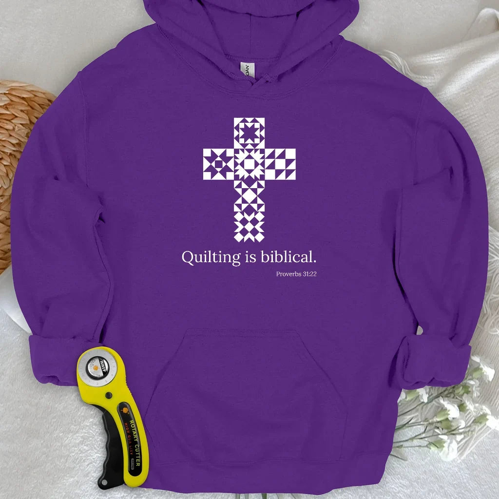 Quilting is biblical Hoodie