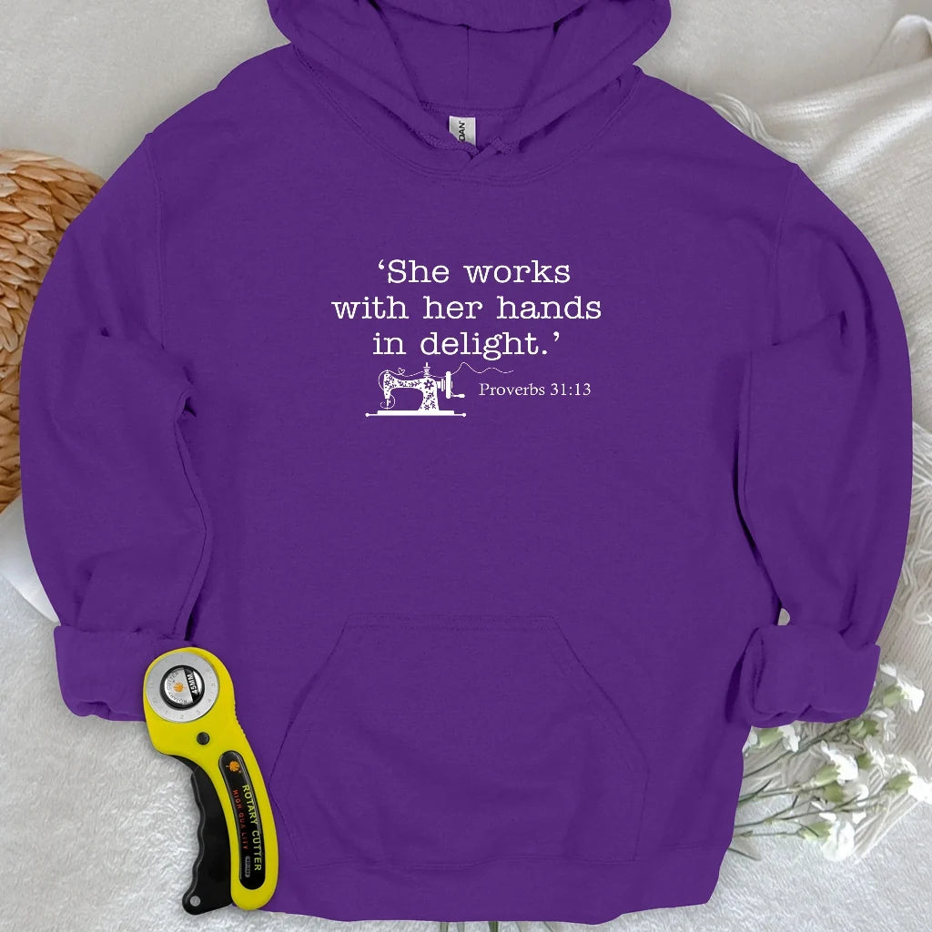 Sewing In Bible Hoodie