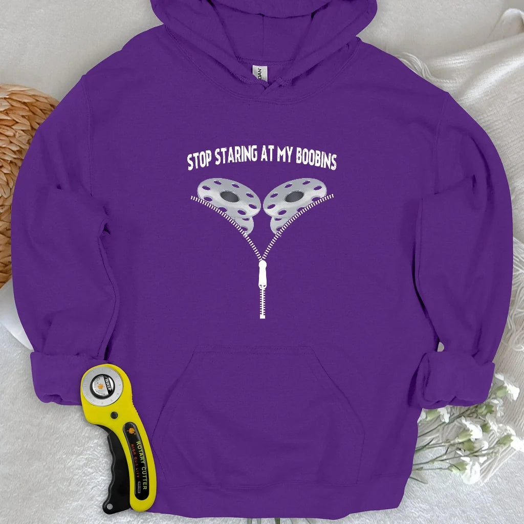 Stop Staring At Boobins Hoodie