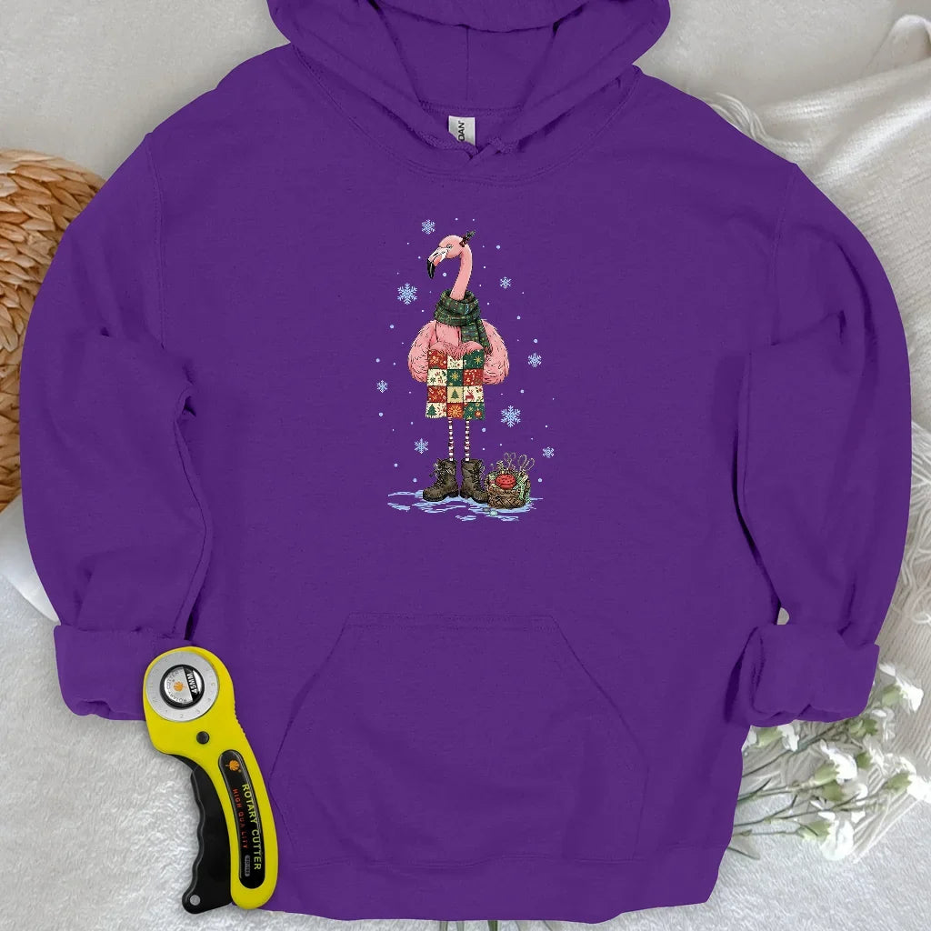 Winter Flamingo Hoodie
