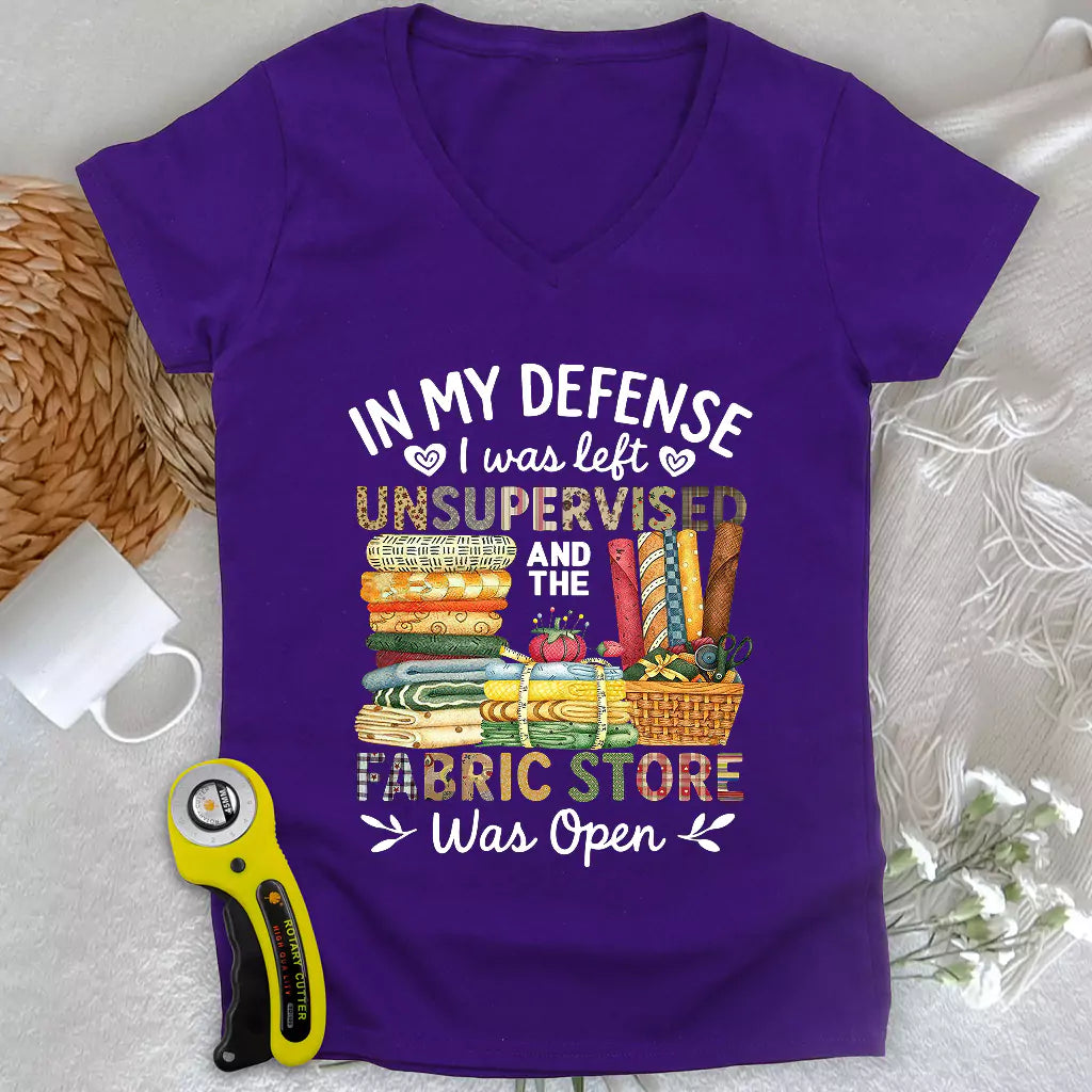 Fabric Mischief Lady V-neck