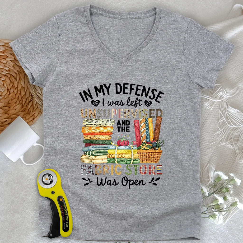 Fabric Mischief Lady V-neck