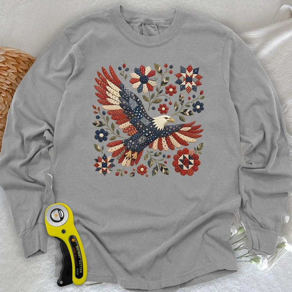 American Eagle Appliqué Long Sleeve T-shirt