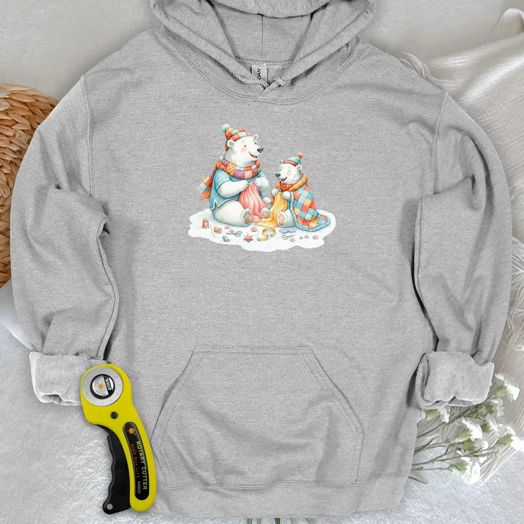 Beary Quilt Time Hoodie