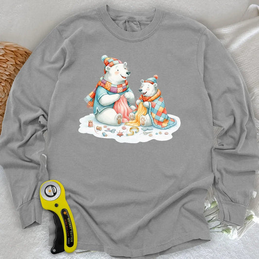 Beary Quilt Time Long Sleeve T-shirt