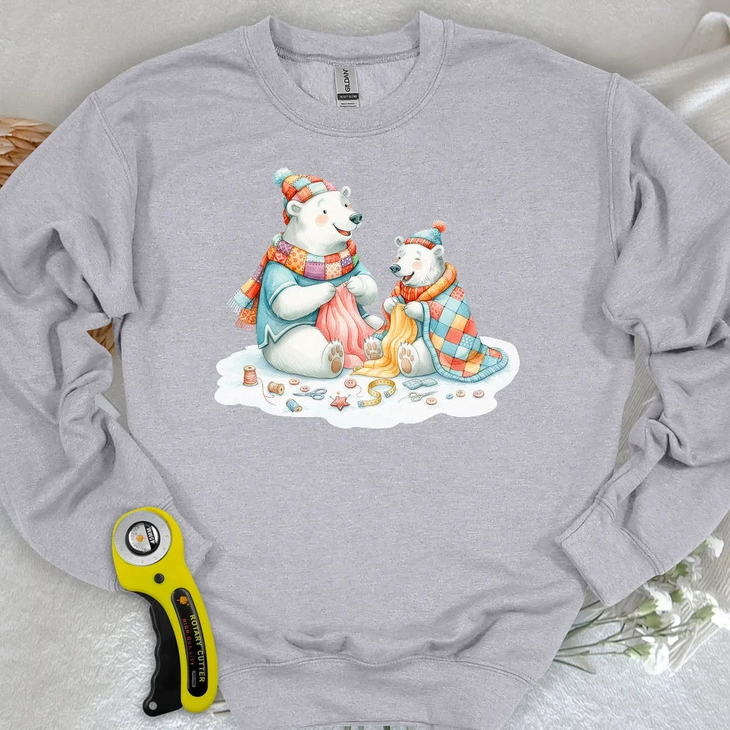 Beary Quilt Time Sweatshirt