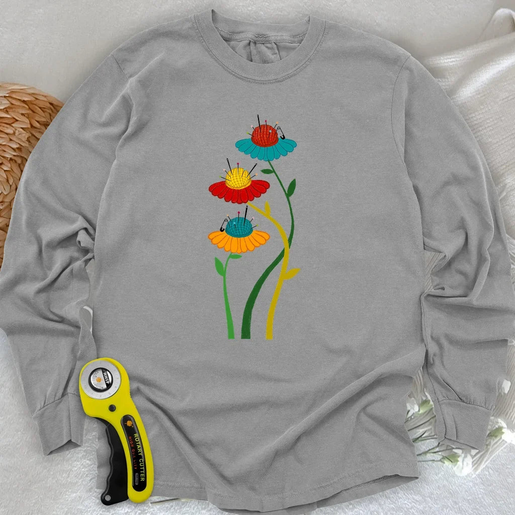 Blooming Pin Cushions Long Sleeve T-shirt