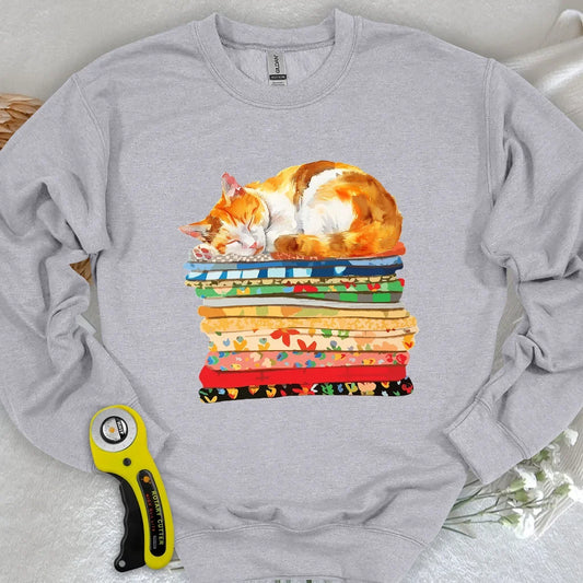 Cat And Fabric Sweatshirt