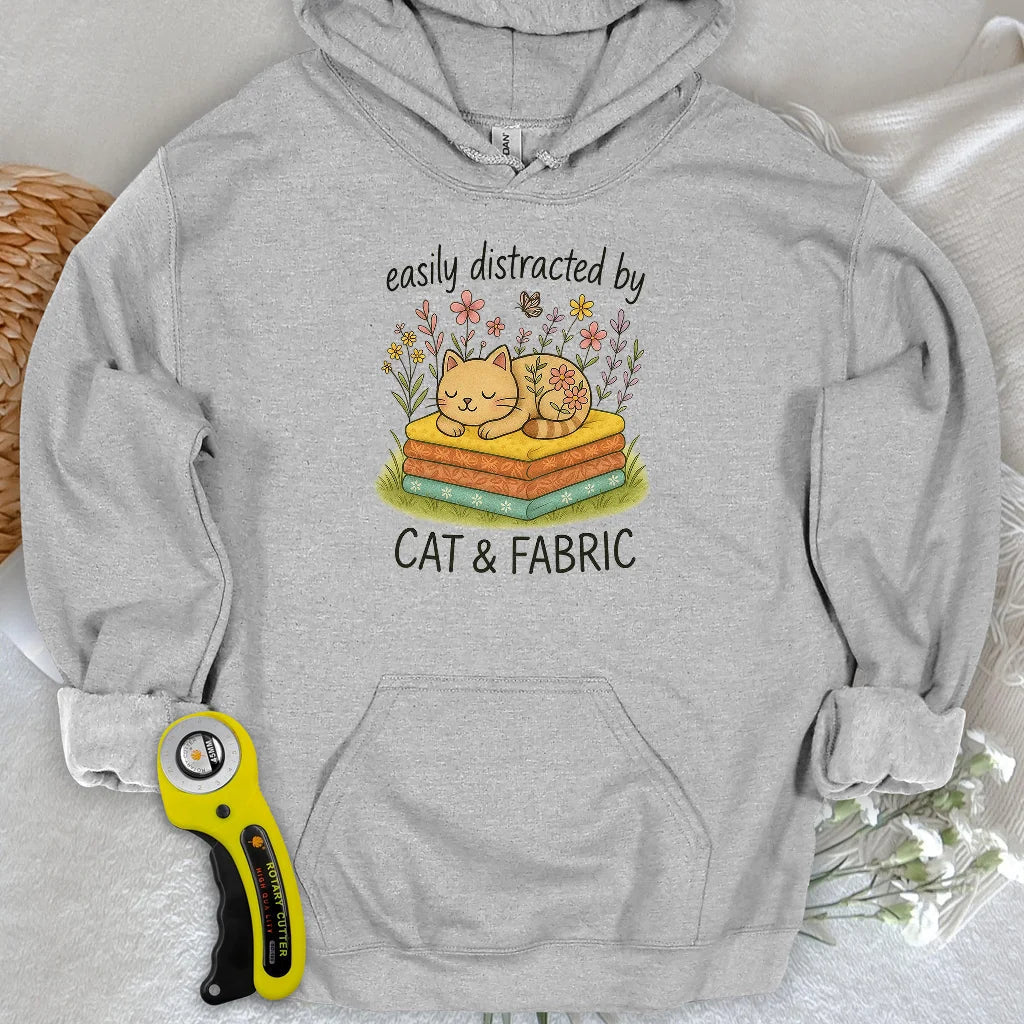 Cat Nap for Quilters Hoodie