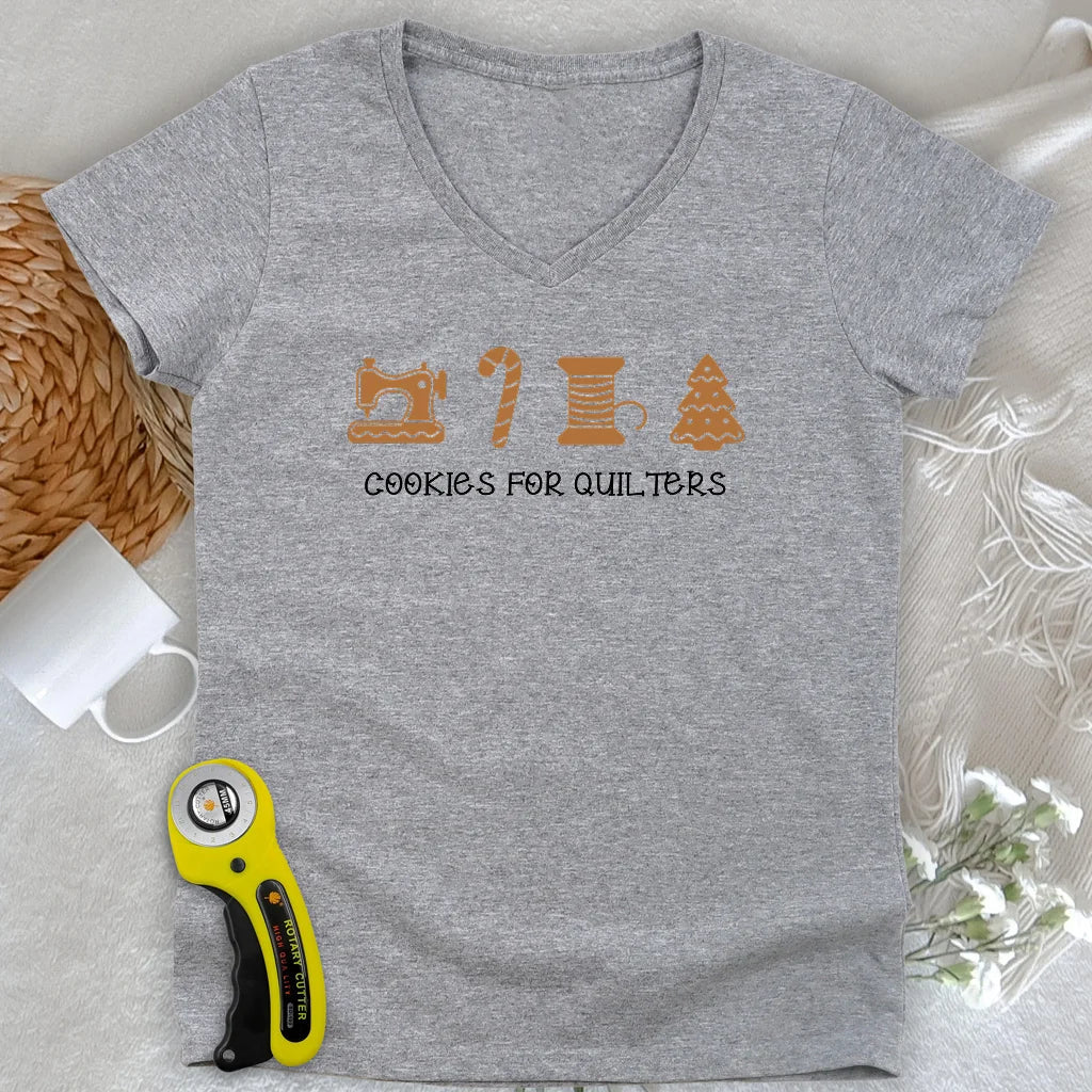 Christmas Cookies Lady V-neck
