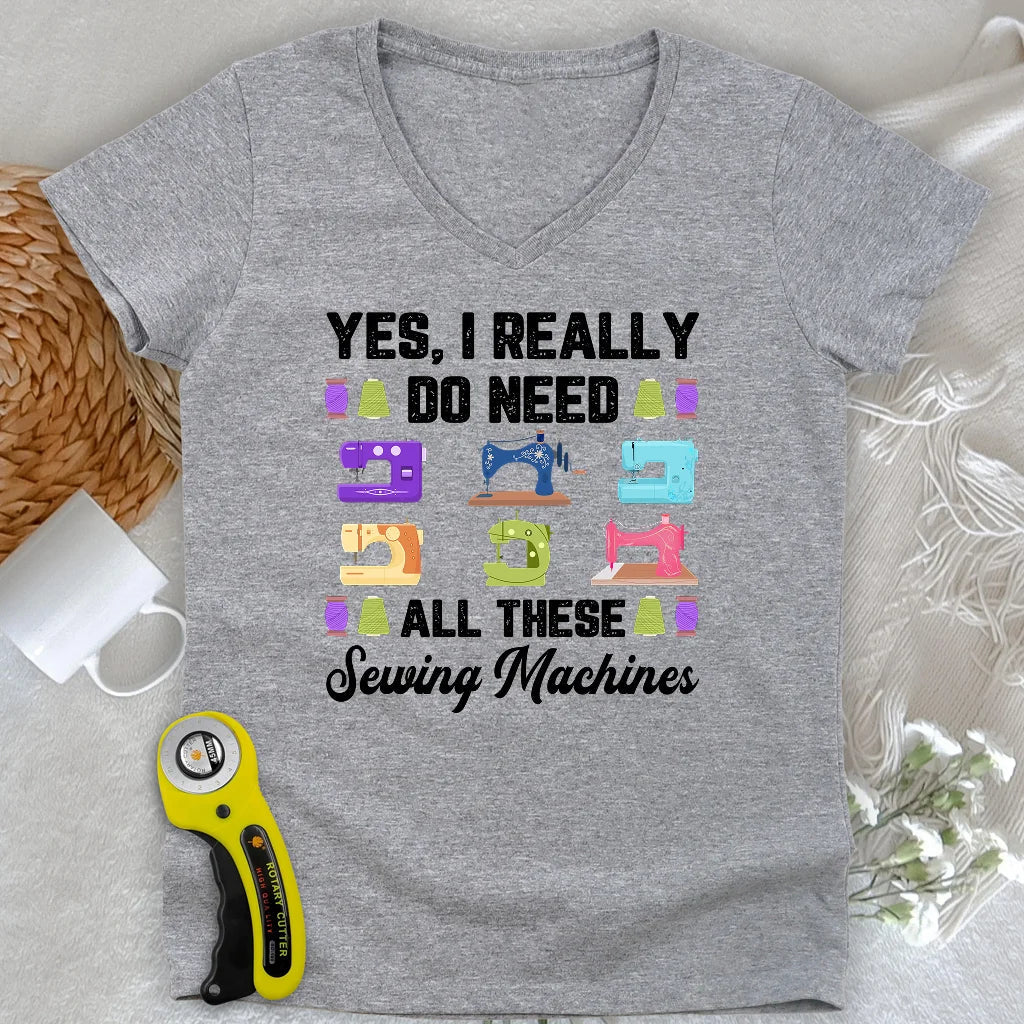 Collector of Stitches Lady V-neck