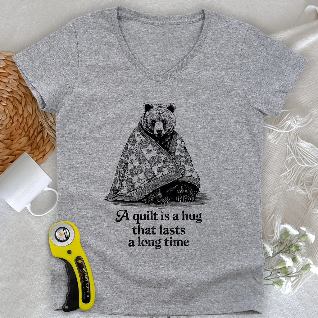 Cozy Hug Lady V-neck