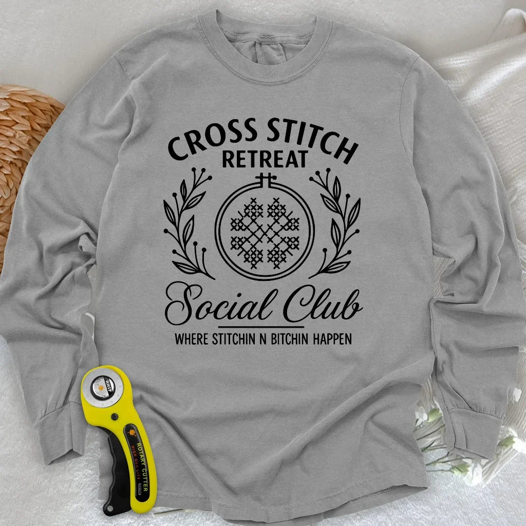 Cross Stitch Retreat Long Sleeve T-shirt