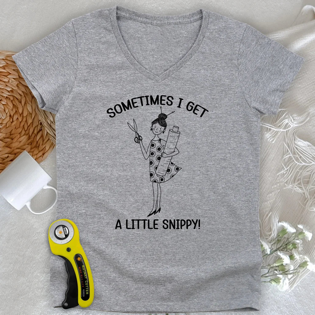 Cutie Cutter Lady V-neck