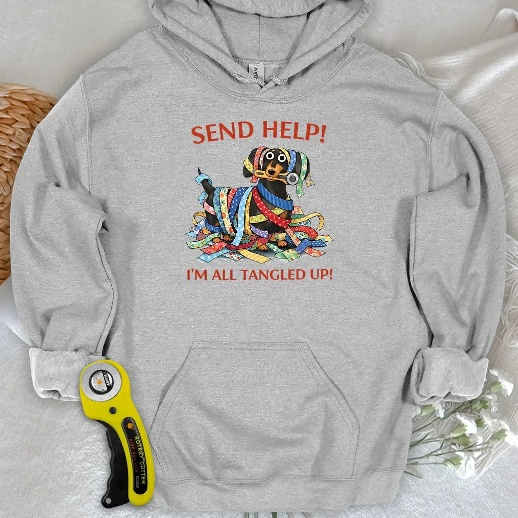 Fabric Strip Mess Hoodie