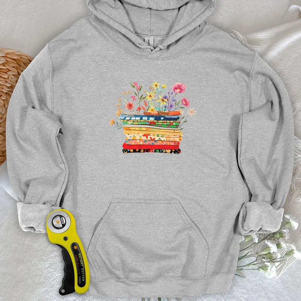 Floral Fabric Hoodie