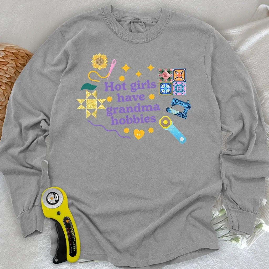 Grandma Hobbies Long Sleeve T-shirt