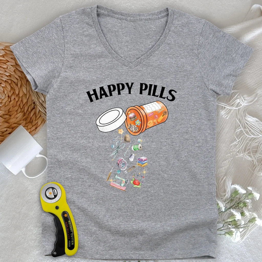 Happy pills Lady V-neck