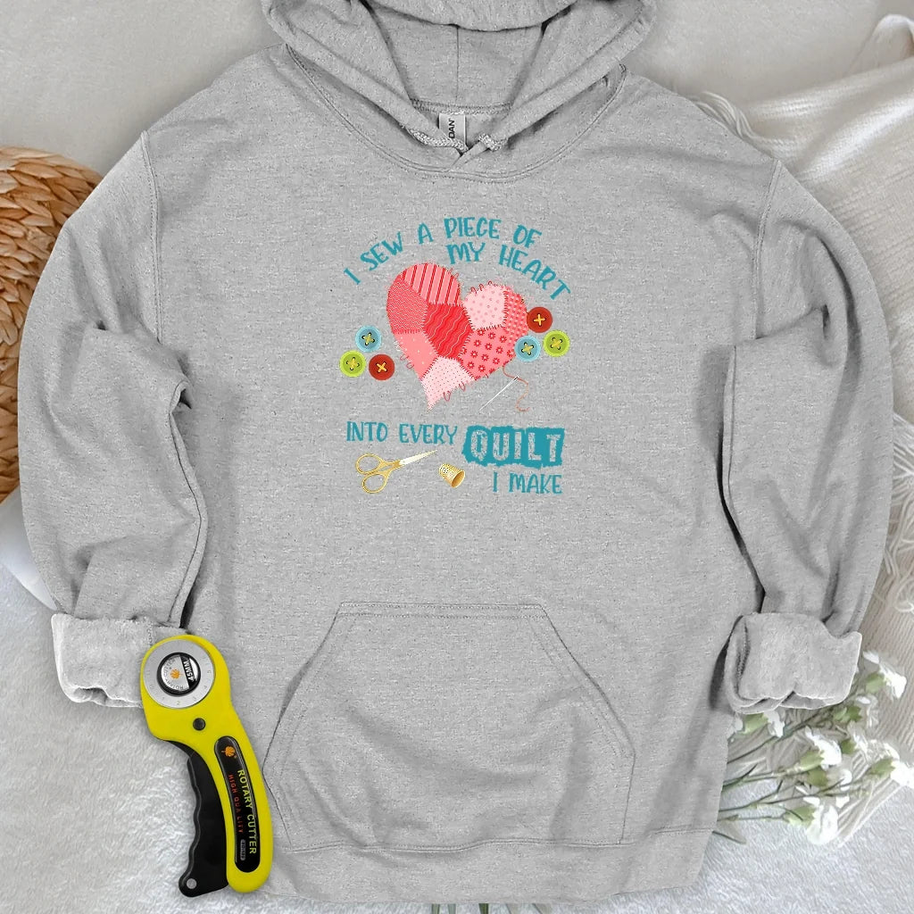 Heartstitched Quilt Love Hoodie