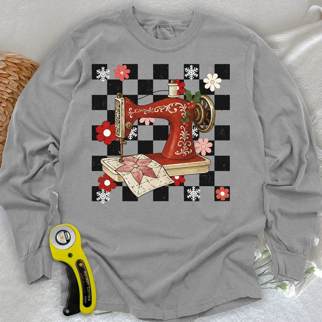 Holly Jolly Stitcher Long Sleeve T-shirt