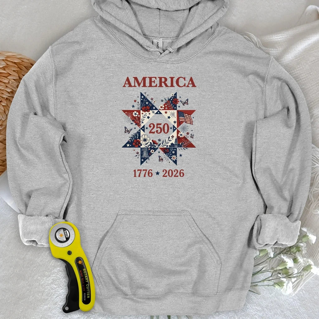 Liberty In Bloom Quilt Hoodie