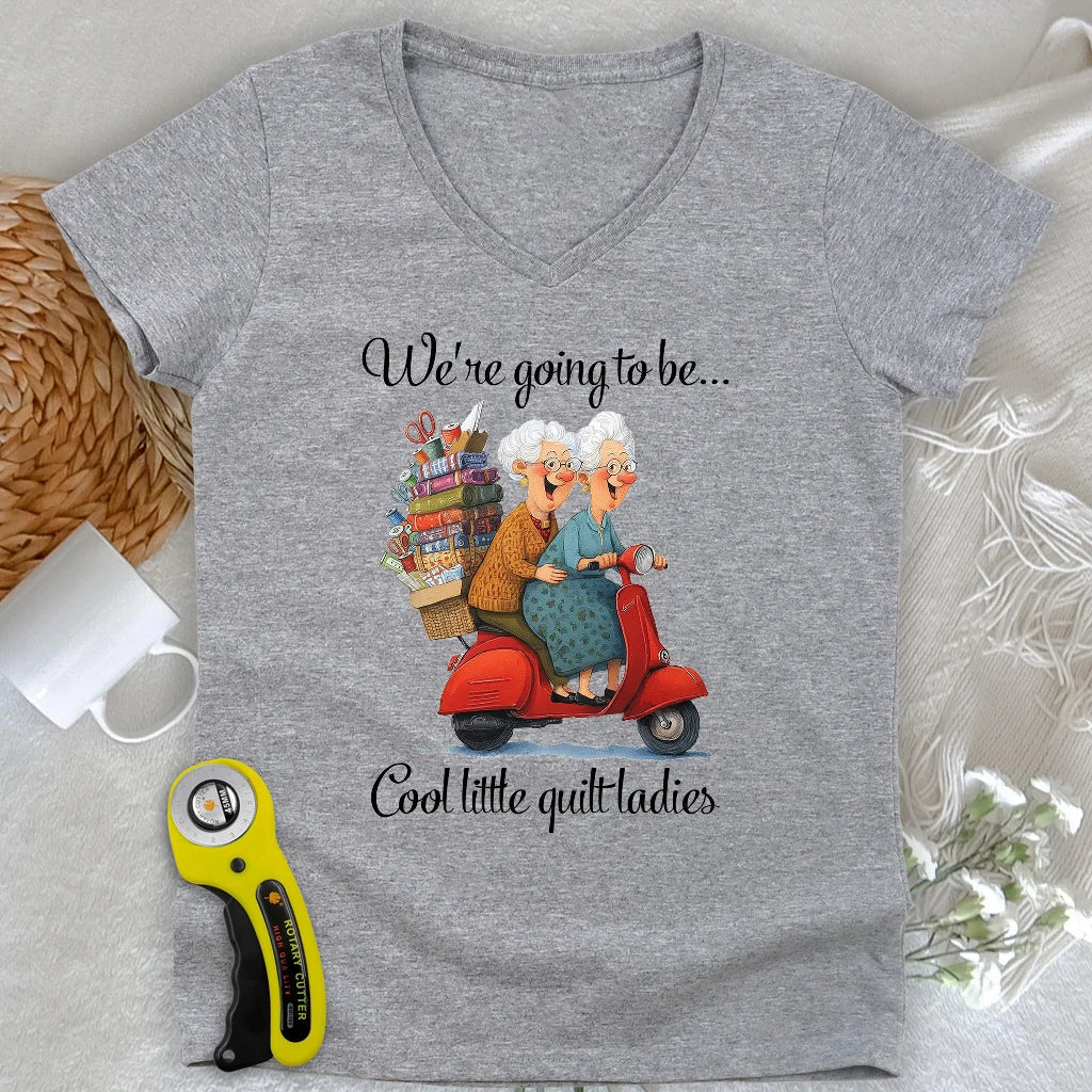 Little Quilt Ladies Lady V-neck